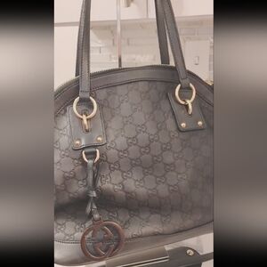 Gucci Guccissima Dome Bag - Metallic Hunter Green